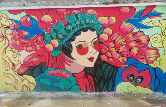 罗田墙体彩绘-网红墙