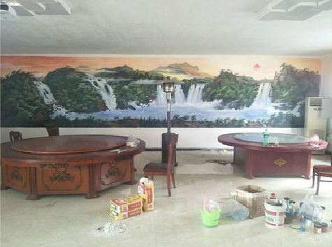 罗田墙绘-写实风景