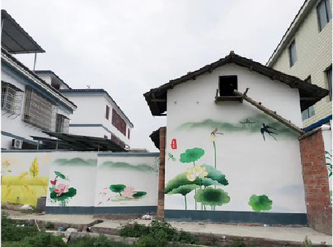 罗田室外墙绘-从选材到保养。