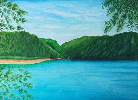 罗田在墙绘中，如何绘画绿水青山？